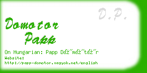 domotor papp business card